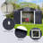 Metal Garden Sheds 11.2Ftx10.6Ft Outdoor Storage Sheds  With Window-119307150-119307153