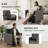  Furniture Set,3 Piece PatioWicker Outdoor Patio Conversation Set with Extra Wide & Thick Cushions, Rattan Outdoor Furniture Set for Backyard, Porch & Deck-1146065947