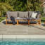 Rimasha 206.4cm Wide L-Shaped Acacia Patio Sofa with Cushions-1259944236