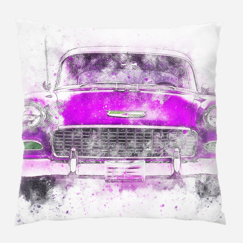 Outdoor Reversible Throw Pillow, Synthetic, Outdoor