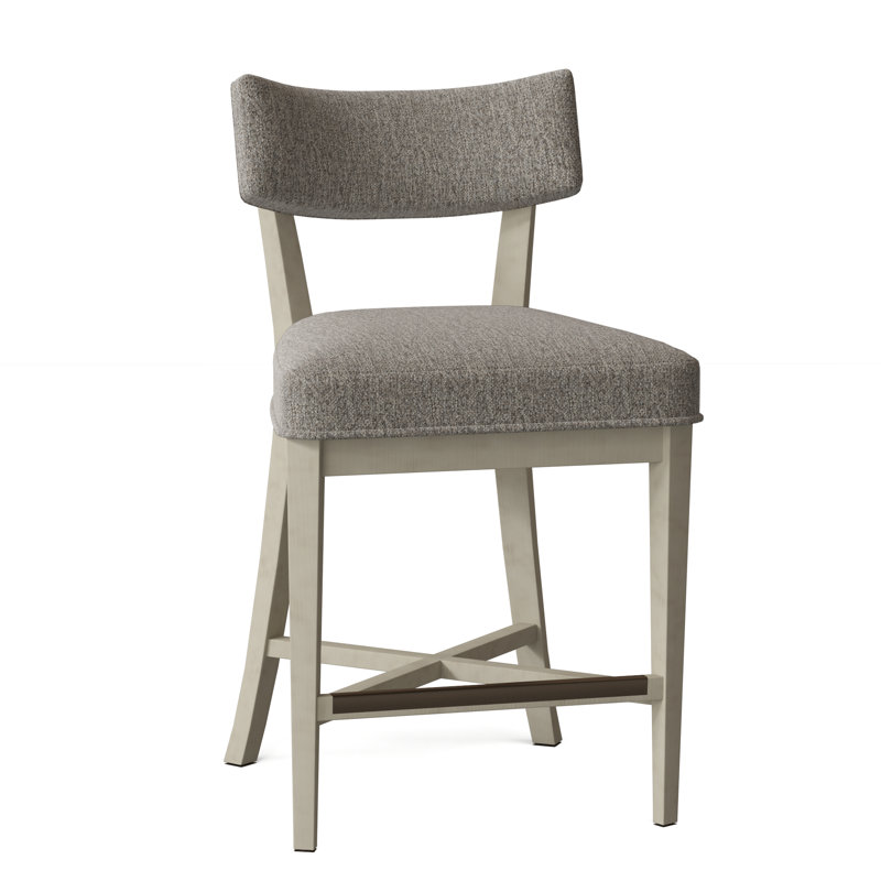 Juliet Upholstered Stool with Solid Wood Frame, Straw (3162 08), Montego Bay, Counter Stool (25.5" Seat Height)