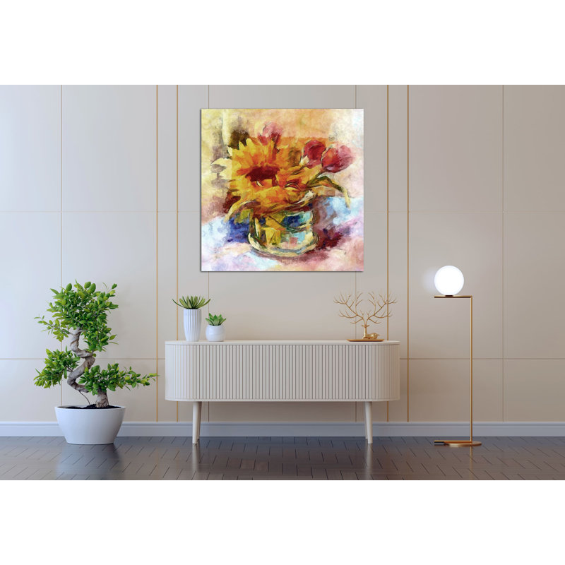 " Pink Hydrangeas 163 ", 16" H x 16" W x 1.5" D