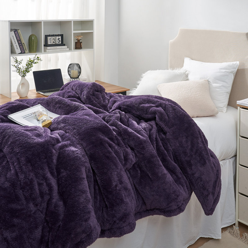 Édredon surdimensionné The Original Plush - Coma, Édredon simple très long, Mauve