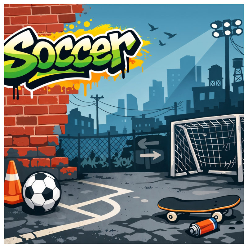 Édredon Urban Soccer Scene, Grand lit
