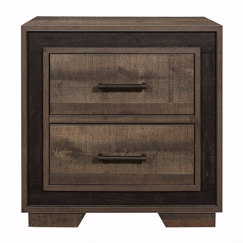 Table de chevet de style rustique 1pc