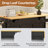 Kitchen Island With Drop Leaf, Tilt Out Kitchen Trash Cabinet, Rolling Storage Cart With Lockable Wheels & Adjustable Shelves-1910262247