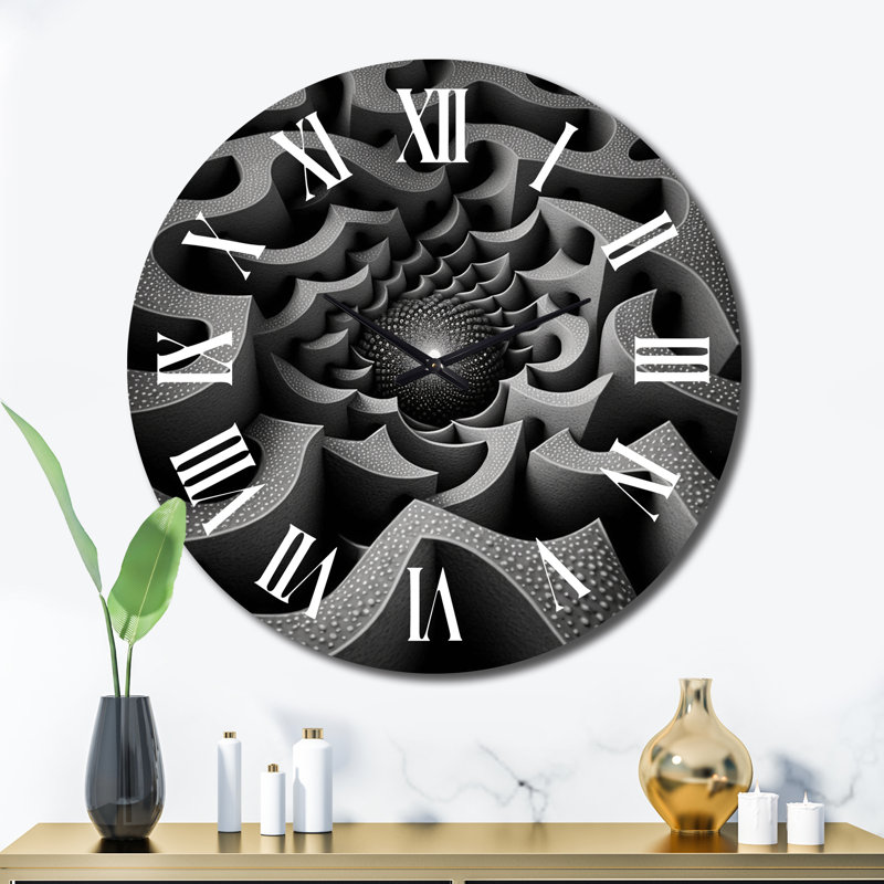 Horloge murale en métal, Très grand