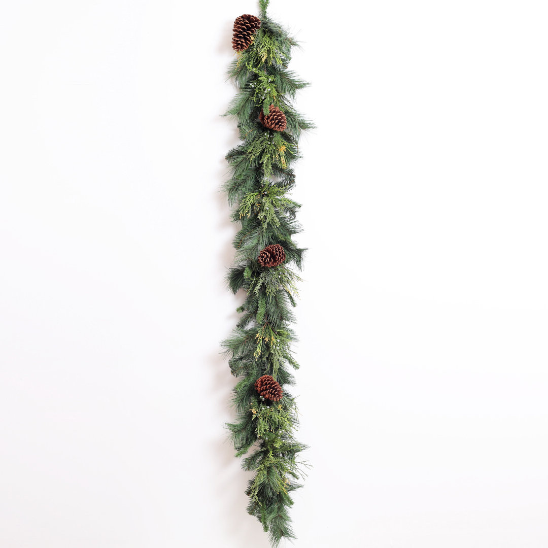 Classic Holiday and Pinecone Christmas Front Door Garland DarbyCreekTrading