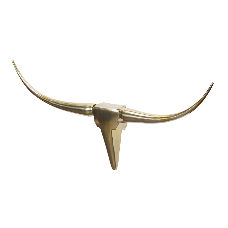 Amstyle, Skyport Wall Décor, 40 cm H x 100 cm W x 5 cm D, Gold