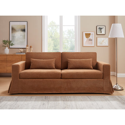 83.9" W 3-Seater Slipcovered Sofa