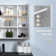 650 X 700mm Bathroom Mirror Cabinet with LED, Adjustable Shelf, White