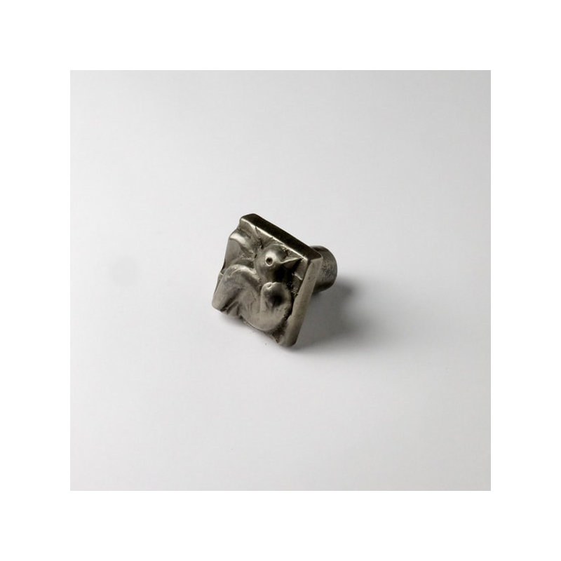 Dove Bronze Square Knob, White Bronze
