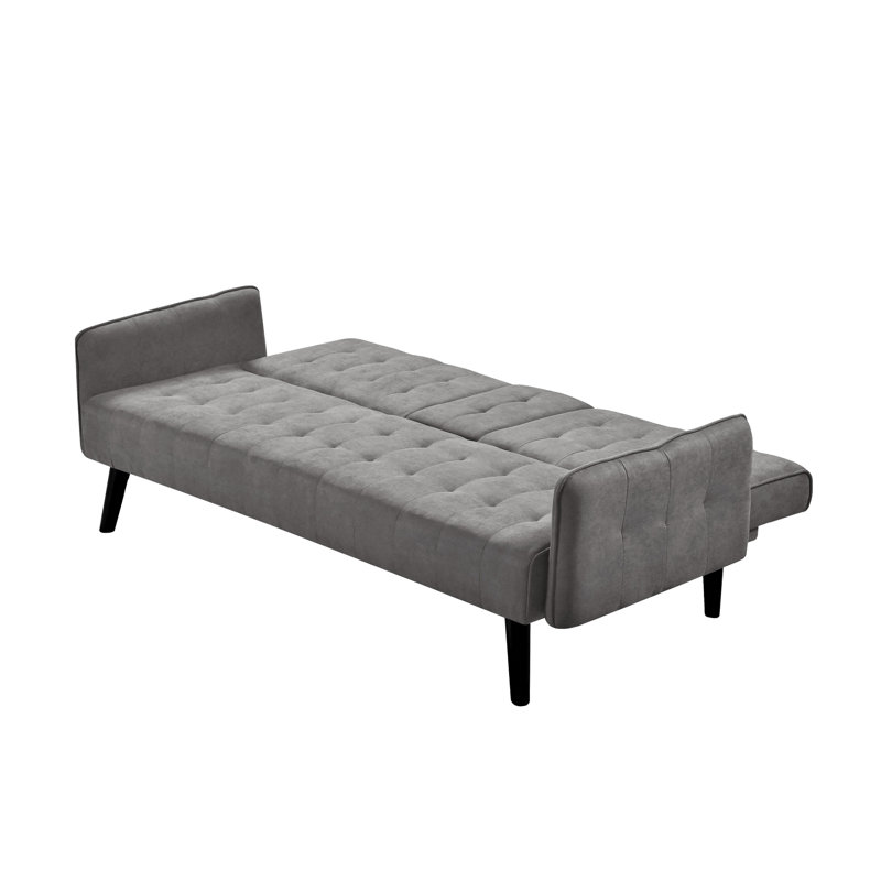Canapé convertible l 72 po, Gris