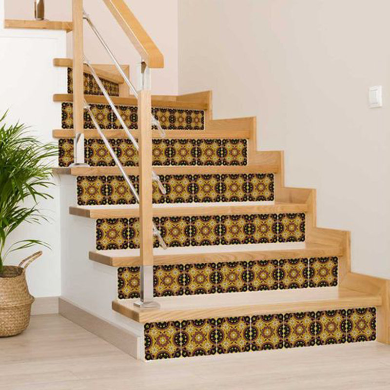 Carrelage mosaïque auto-adhésif en vinyle 7 po x 7 po (ensemble de 24)