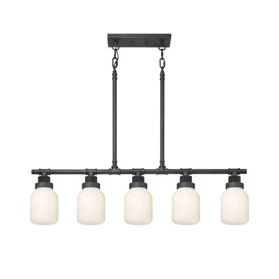 Luminaire suspendu linéaire à 5 tiges Somers