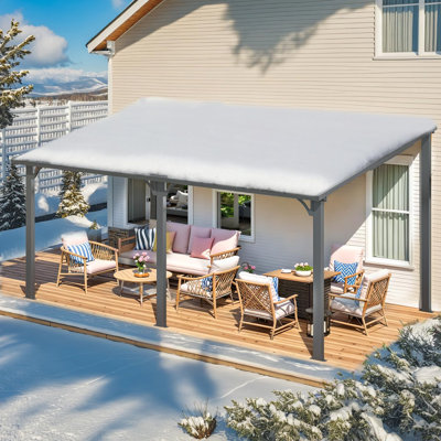 Hardtop Gazebo With Galvanized Steel Sloping Roof