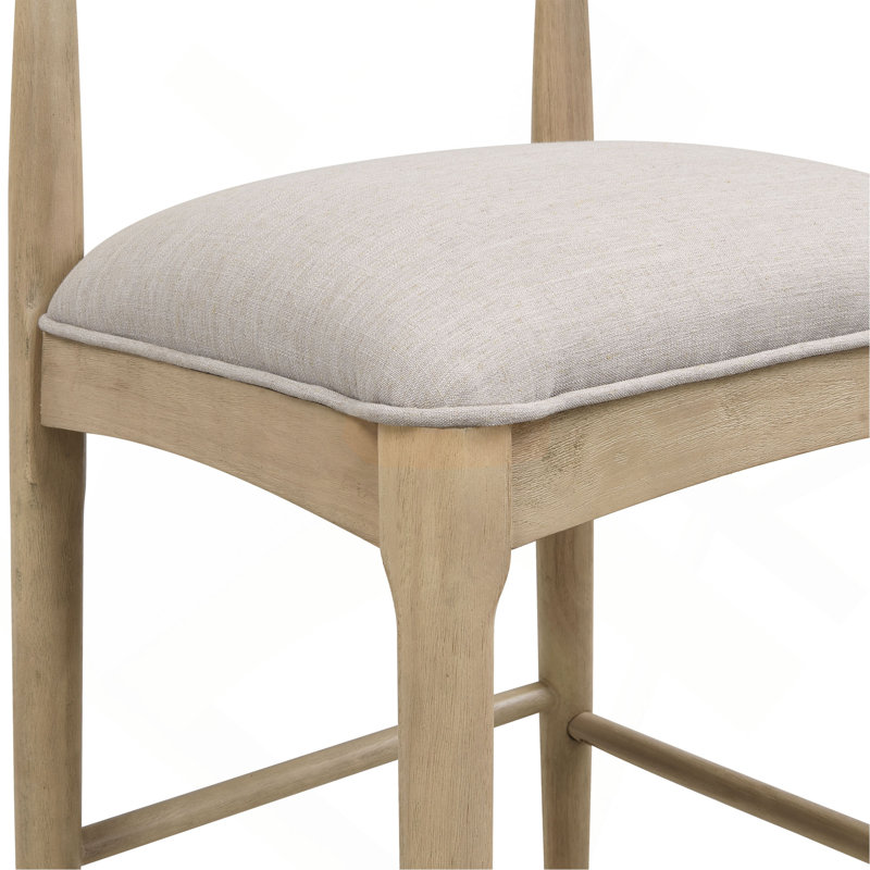 TABOURET EN TISSU (ENSEMBLE DE 2), Gris, Naturel