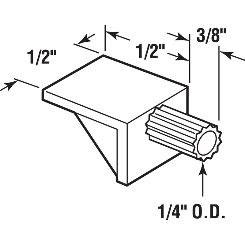 Prime-Line 1/4 po. Plastique transparent 5 lb Tablette