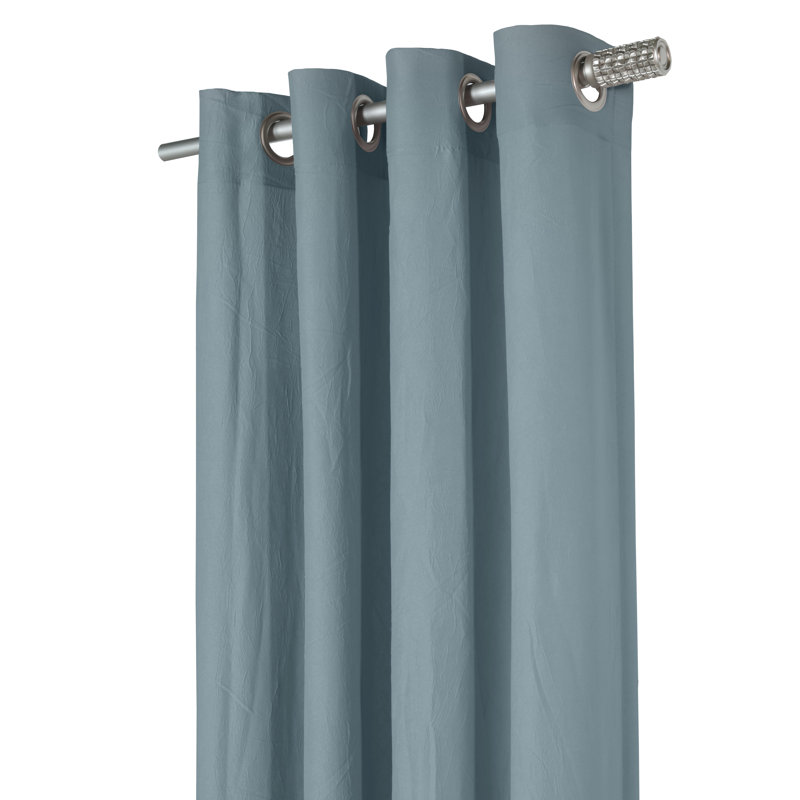 Rideau semi-transparent filtrant la lumière, l 52" x L 63", Bleu
