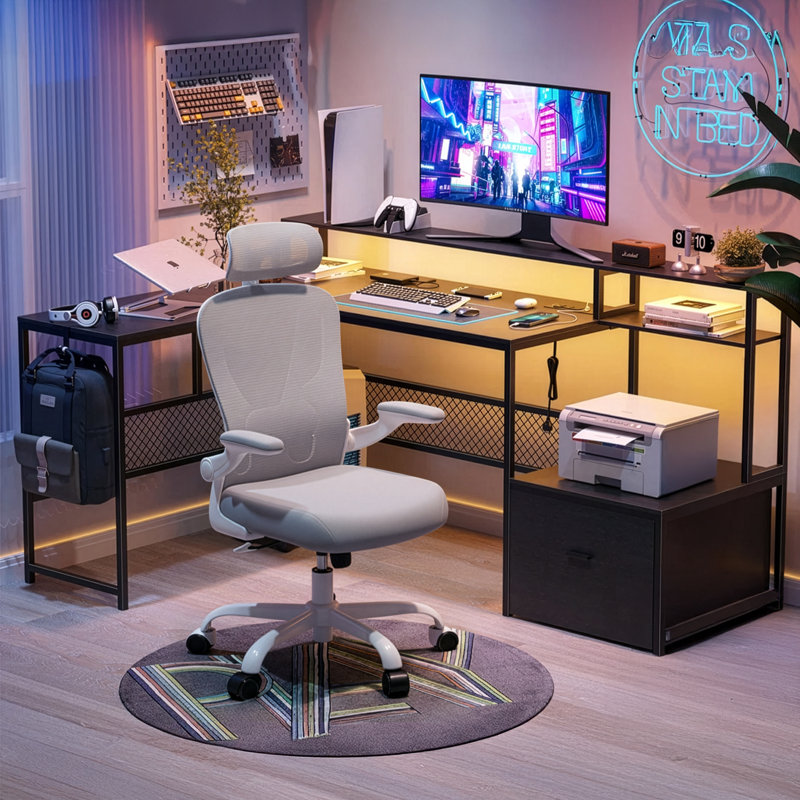 66.9'' Computer Desk With Office Chair