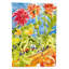 Drapeau de jardin 2 côtés gerber marguerites