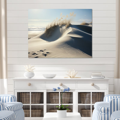«Beach Grass Sunkissed Sands II», reproduction sur toile encadrée