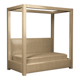 Thom Filicia Home Twin Solid Wood Genuine Leather Daybed