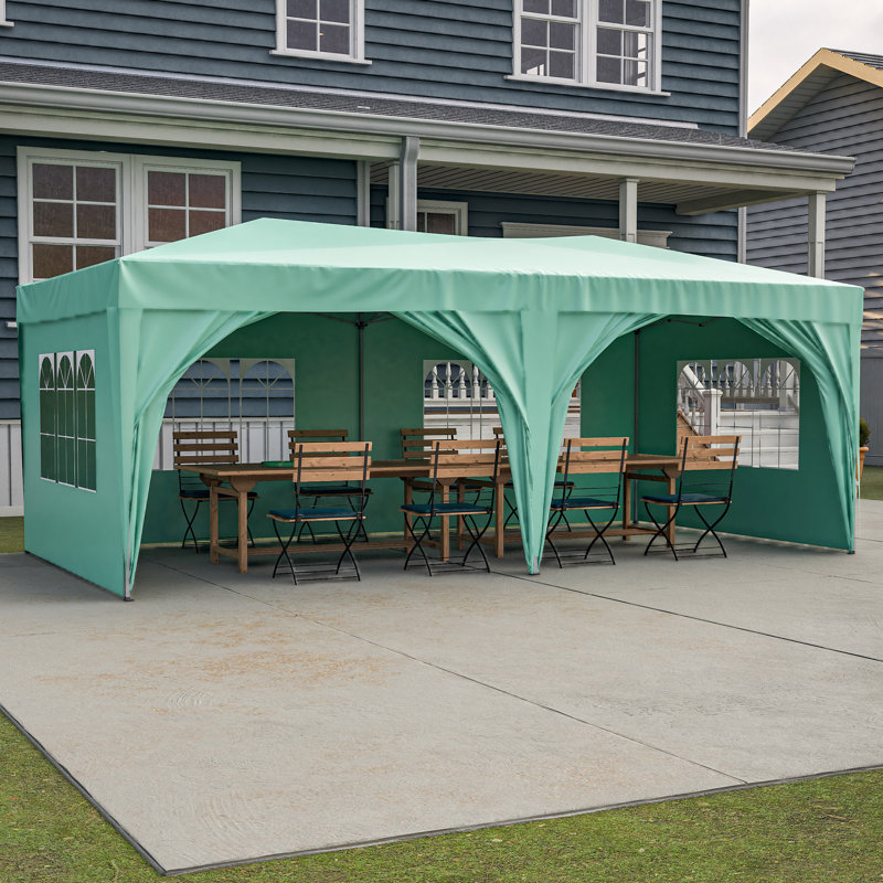 Tente pliante d'extérieur portative 10 'X 20' EZ Pop Up, Vert