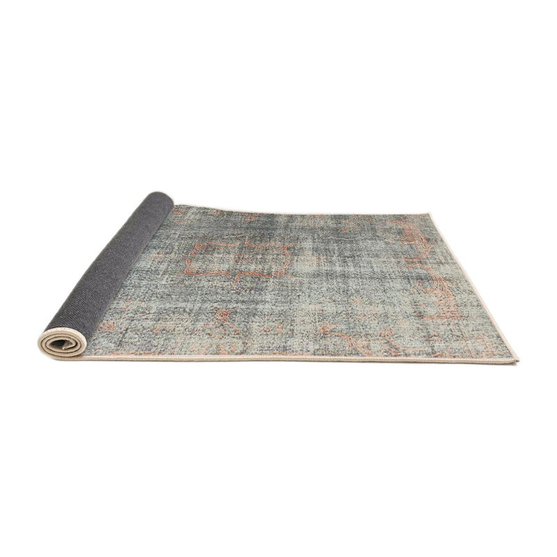 Tapis brun/gris zone contemporaine, Rond 5 pi