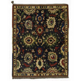 Tufenkian Outlet Kazak Wool Oriental Area Rug in Black/Gold