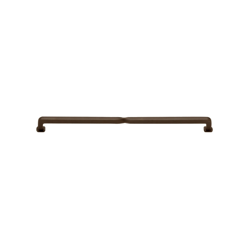Twist Bar Pull, 12", Silicon Bronze Rust