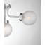 Plafonnier semi-encastré 4 lumières en chrome-129437289