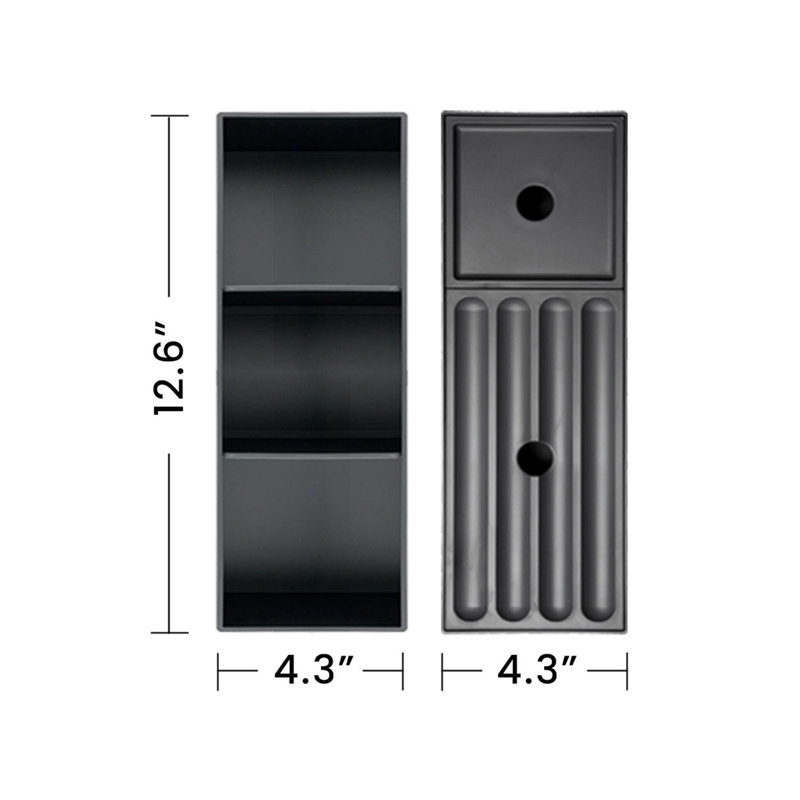 Ensemble de meuble-lavabo rayé en noyer rayé 24 po avec lavabo en céramique blanche Etna24w-304 Etna, pré-assemblé