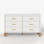 Commode double 6 tiroirs