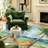 Clear Tropical Landscape Coconut Palms Beach Ocean Bright Sunny Summer Day Machine Washable Indoor Area Rug-129431427