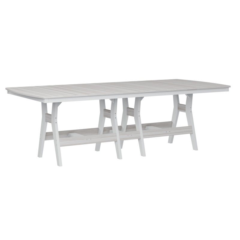 Table de bar rectangulaire 96 po Berlin Gardens Harbor, 38.87" H x 96" W x 44" D, Coquillage