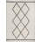 Cantera Shag Plush Tassel Moroccan Tribal Geometric Trellis Cream/Gray Rug-601393511