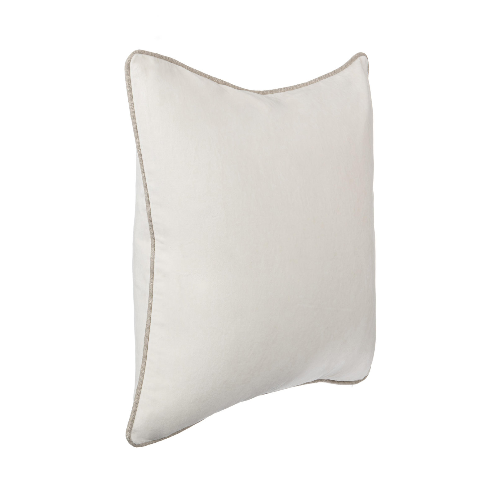 Goodall Throw Pillow, Ivory, Square 22"