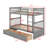 Bunk Bed With Drawers, Convertible Beds-1223143268