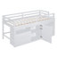 Lit mezzanine simple avec 4 tiroirs, sous l'armoire et les tablettes