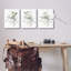 «Herbal Botanicals Pattern Single Photo Frame» par Roozbeh, 3 pièces sur toile-323215213-323956600
