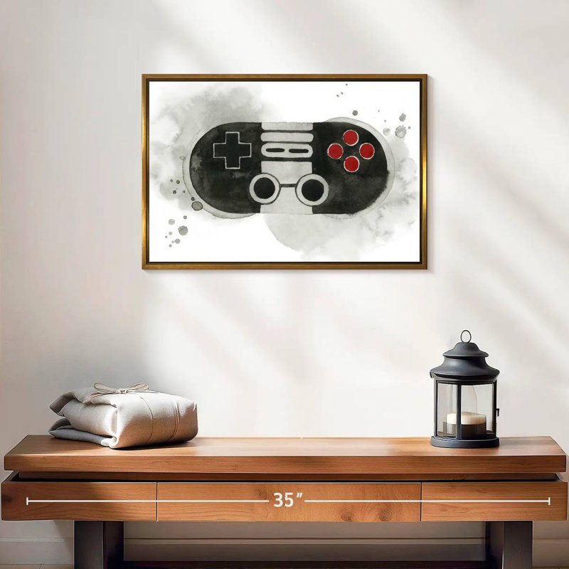 Gamer IV, Cadre flottant doré, 19 po x 13 po