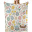 Jeté de luxe en peluche de Pâques avec des lapins de Pâques, un jeté floral pour canapé, des jetés légers et chauds pour canapé-lit, salon au printemps, 30 x 40 pouces-125132128