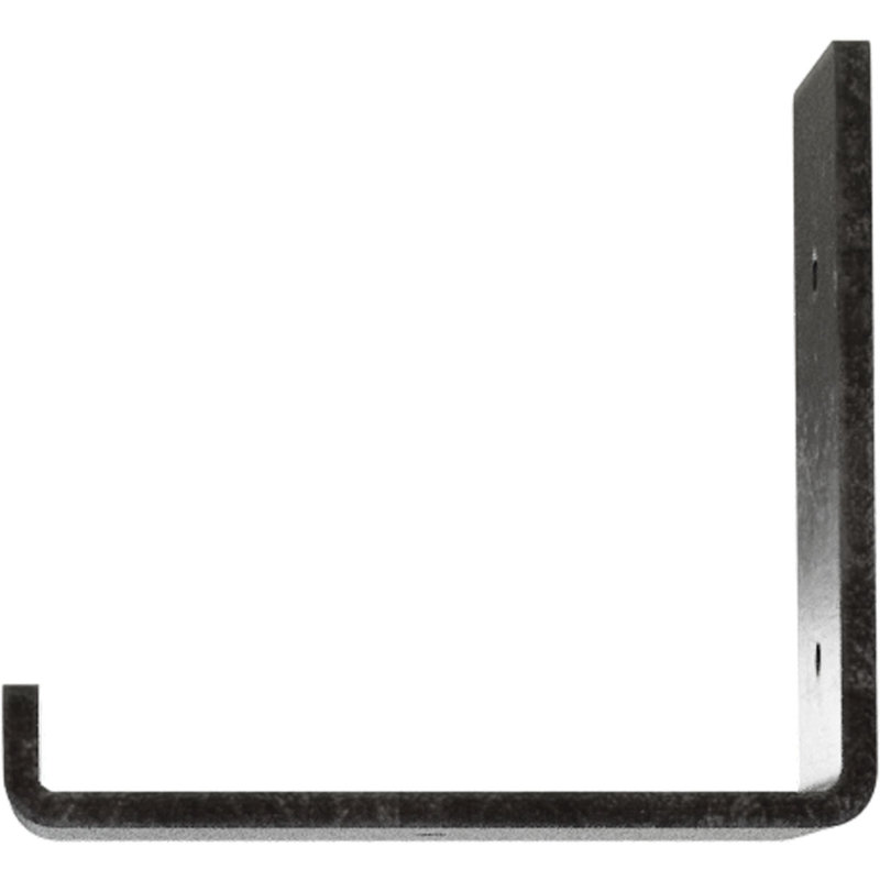 Support de tablette en acier, H 5 po x l 2 po x P 6 po, Argent antique