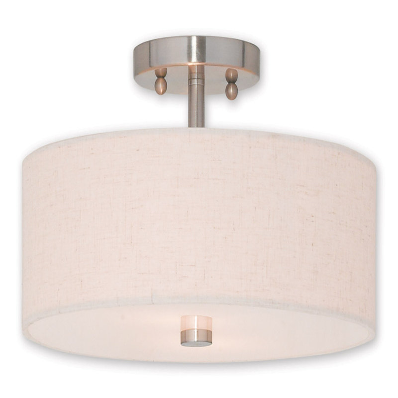 Fabric Semi Flush Mount
