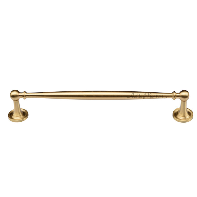 Rhode Cabinet 8" Center to Center Bar Pull, Satin Brass, 3 3/4"