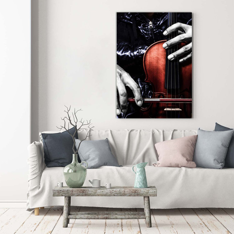 Violin 1 Piece Wrapped Canvas Wall Art