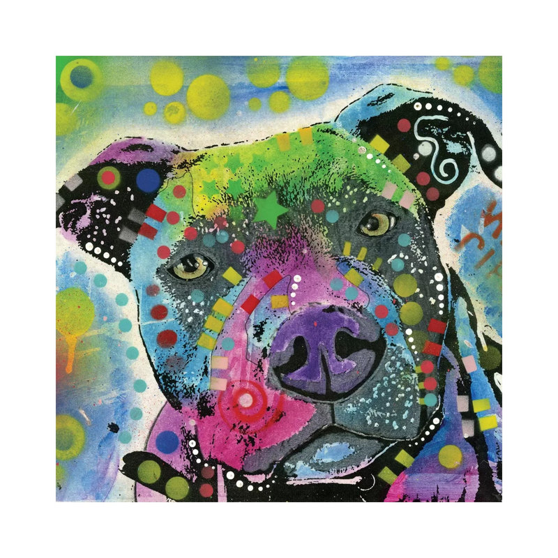 Pit Bull III 1 Piece Wrapped Canvas Wall Art, 30.48 cm H x 30.48 cm W