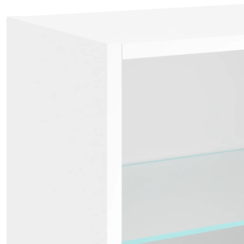 Nitam Unfinished with Fireplace Included, White