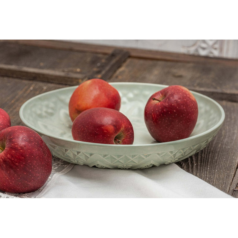 Coppermill Kitchen Vintage Inspired Ceramic Ceramic Platter, Sage